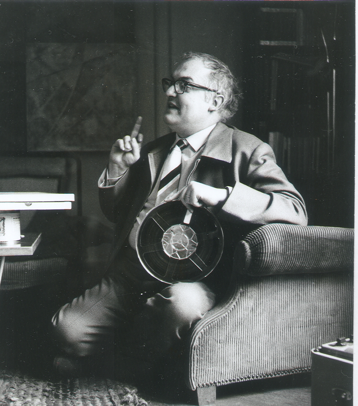 1959. Dürrenmatt in Neuchâtel, Foto: Robert Häusser