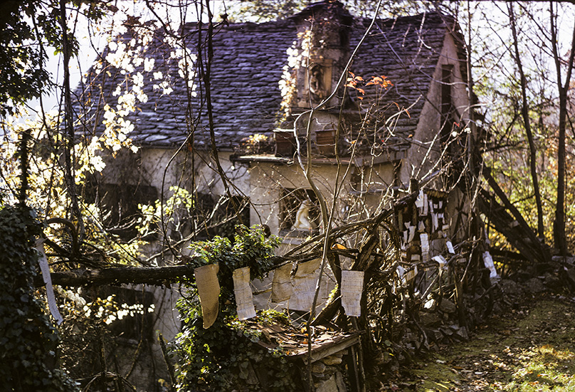 Sicht auf Armand Schulthess‘ Haus in Auressio © Hans-Ulrich Schlumpf