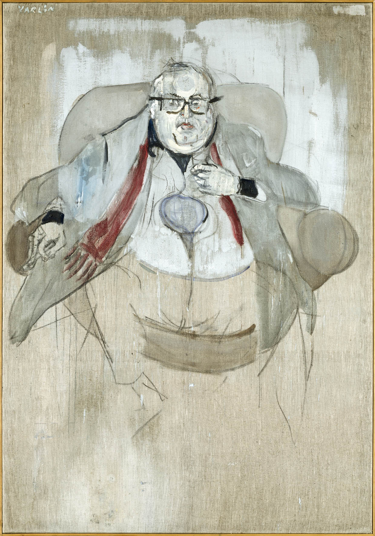 Portrait de Dürrenmatt par Varlin, 1962